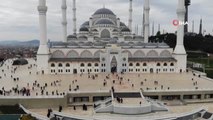 Büyük Çamlıca Camii Ramazan'ın İlk Cumasında Doldu Taştı...cami Havadan Görüntülendi