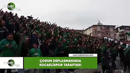 Çorum deplasmanında Kocaelispor taraftarı