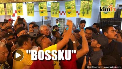 Najib receives enthusiastic welcome in Sandakan