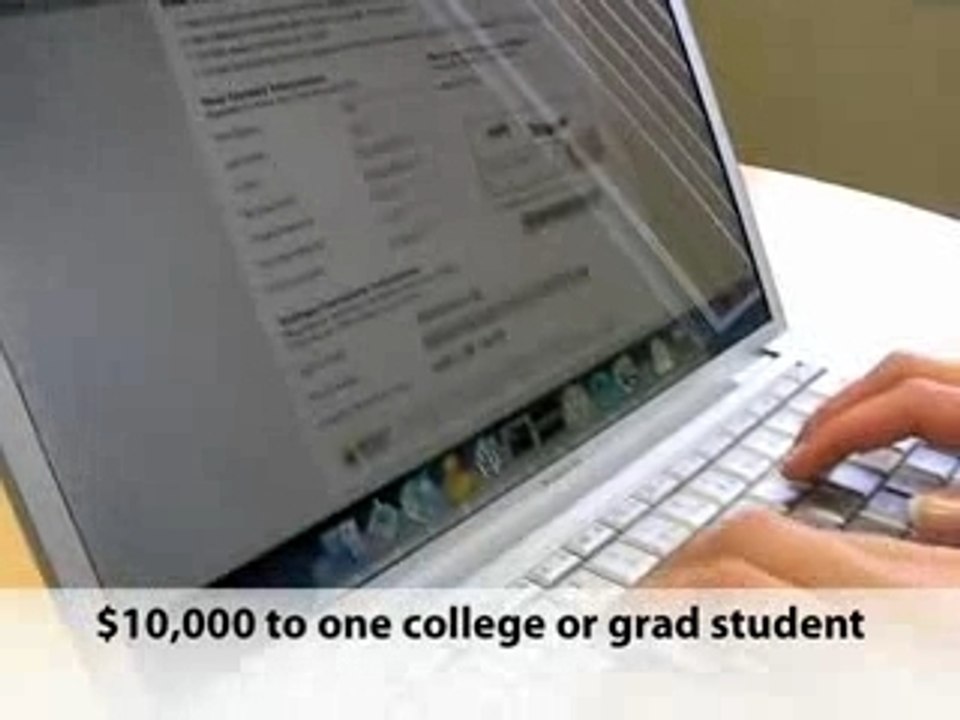 The 32 second, $10,000 scholarship