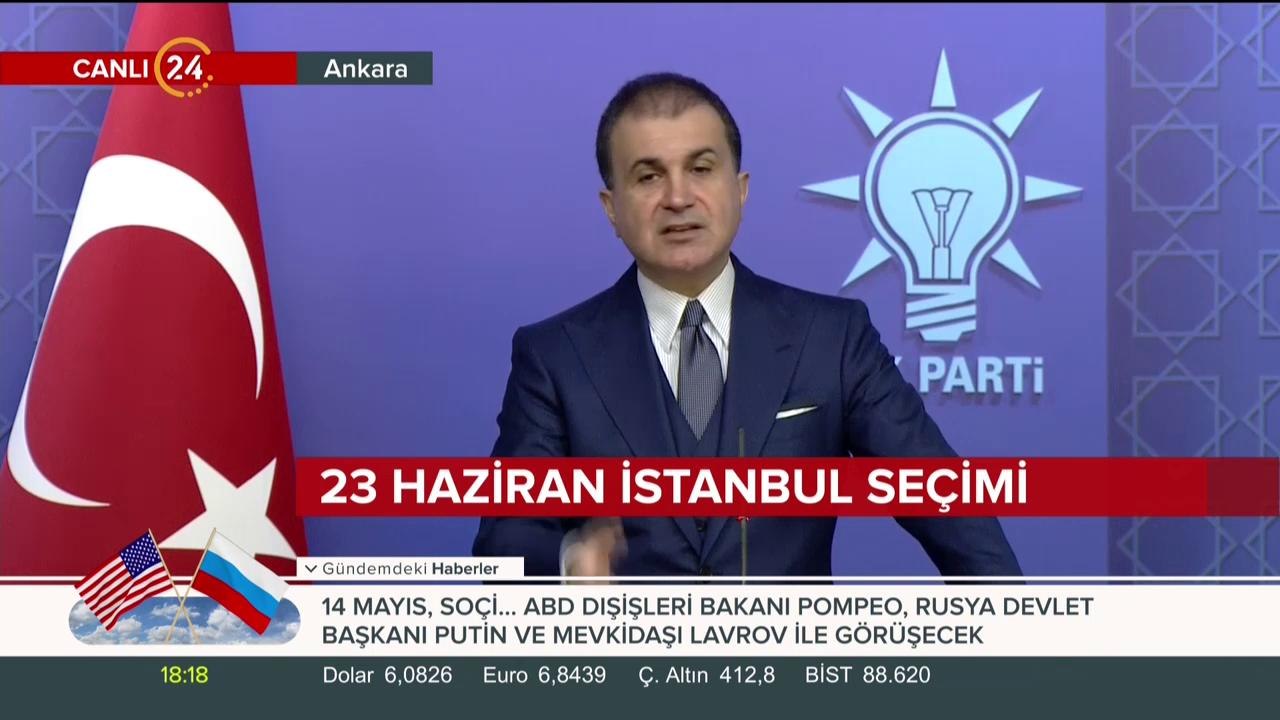 AK Parti Sözcüsü Ömer Çelik, MKYK toplantısı sonrası açıklama yapıyor
