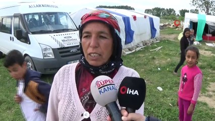 Tarım işçilerin zorlu hayatları...Günlük 50 ile 60 lira kazanan işçiler, 7 çadırın olduğu alanda 27 kişi yaşıyor