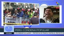 Trabajadores peruanos en huelga indefinida, rechazan recorte salarial