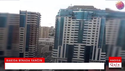 BAKIDA BİNADA YANĞIN