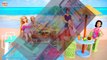 Barbie Cali Girl Beach Pool Playset Unboxing & Bedroom Morning Routine Barbie kolam renang Piscina | Karla D.