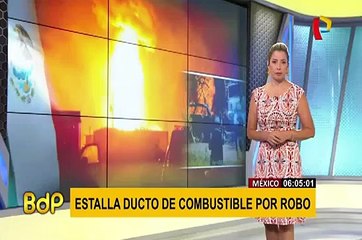 México: robo de combustible en un ducto desata explosión