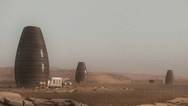 Watch: 3D-printed Mars dwelling wins NASA prize