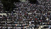 Thousands of worshippers pray at al-Aqsa