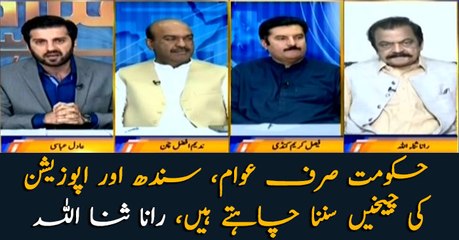 The government just wants to hear the shrieks of the people, Sindh and the opposition: Rana SanaUllah