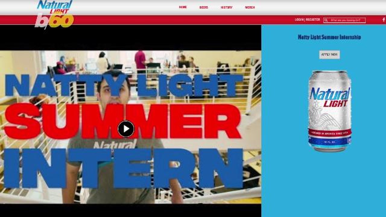 Ice-Cold Internship! Natural Light Is Looking For A Summer Intern Who Will Get To Test Out Beer!