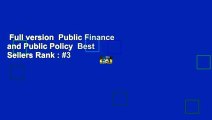 Full version  Public Finance and Public Policy  Best Sellers Rank : #3