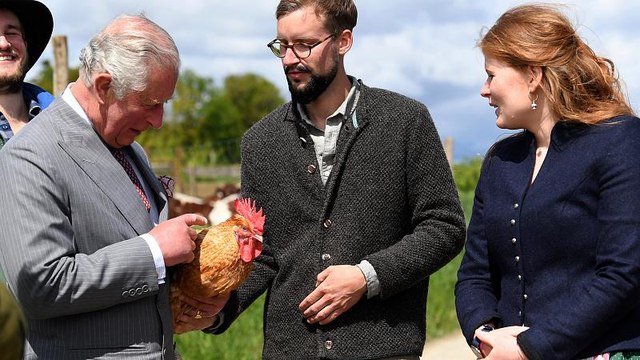 Prince Charles and Camilla visit organic farm during Germany visit