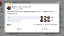 Groom Posts Online Poll to Try & Convince Bride-to-Be to Screen Soccer Final During Their Reception