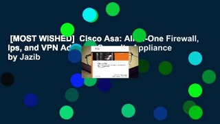 [MOST WISHED]  Cisco Asa: All-In-One Firewall, Ips, and VPN Adaptive Security Appliance by Jazib