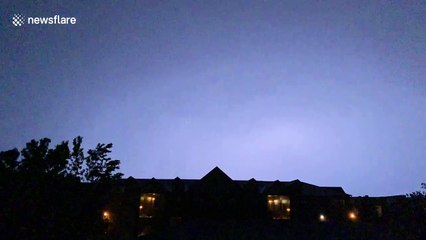 Stunning lightning storm lights up skies above Houston, Texas