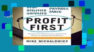 Full E-book  Profit First  For Kindle