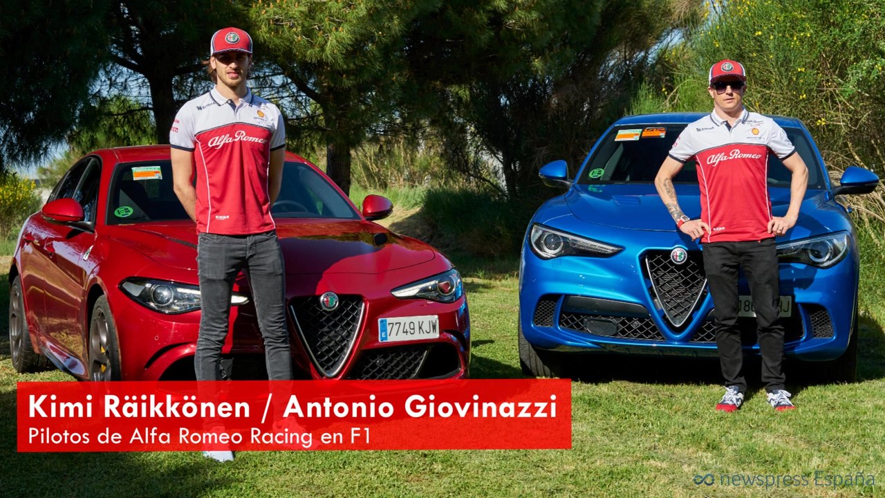 Kimi Raikkonen y Antonio Giovinazzi Alfa Romeo Racing