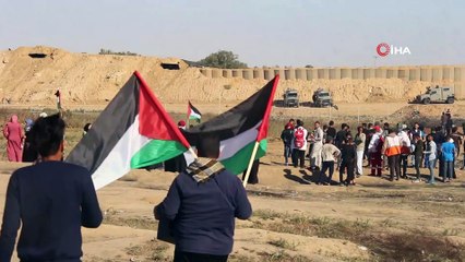 - İsrail askerlerinden Filistinlilere sert müdahale:  1 ölü, 30 yaralı