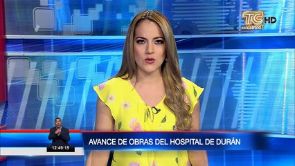 Avance de obras del hospital de Durán