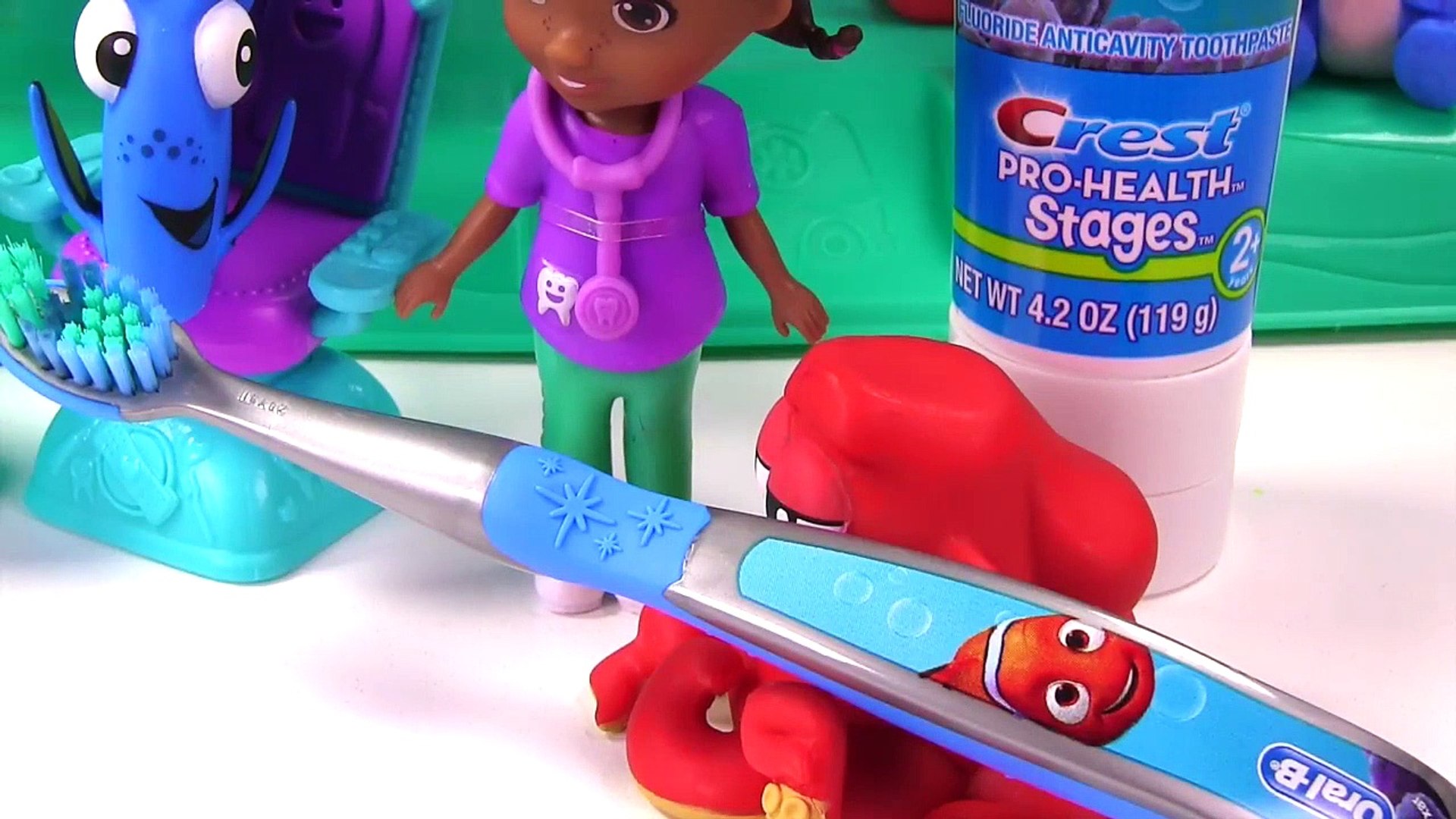 ⁣Doc McStuffins' Dentist Visits with Toys &  ! Secret Life of Pets & Dory!
