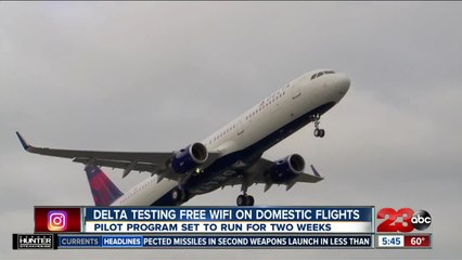 Descargar video: Delta testing free wi-fi on domestic flights