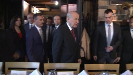 MHP Genel Bahçeli, Gazetecilerle İftarda Bir Araya Geldi