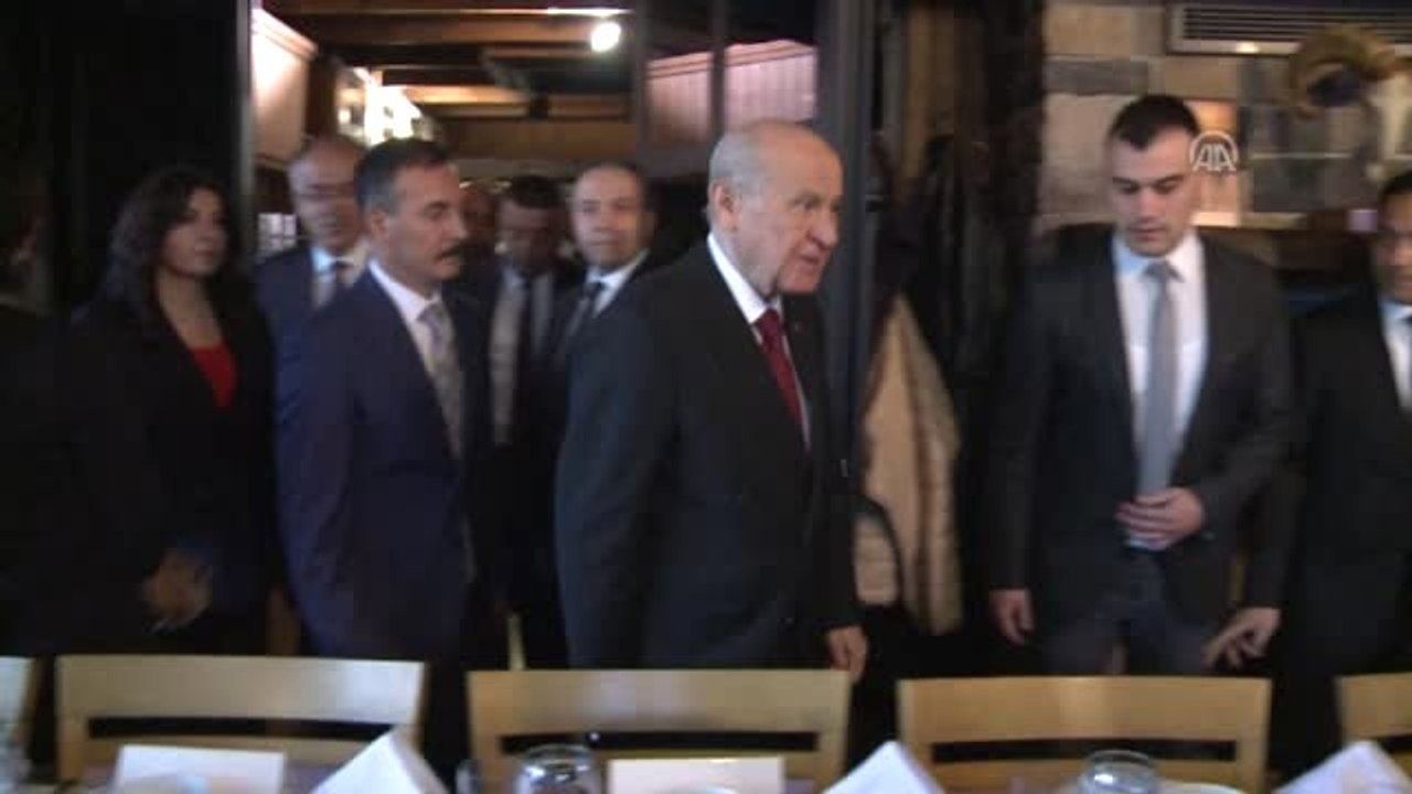 MHP Genel Bahçeli, Gazetecilerle İftarda Bir Araya Geldi