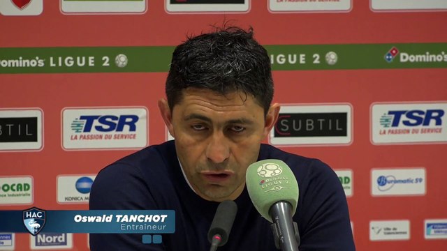 Après Valenciennes - HAC (1-0), réaction d'Oswald Tanchot