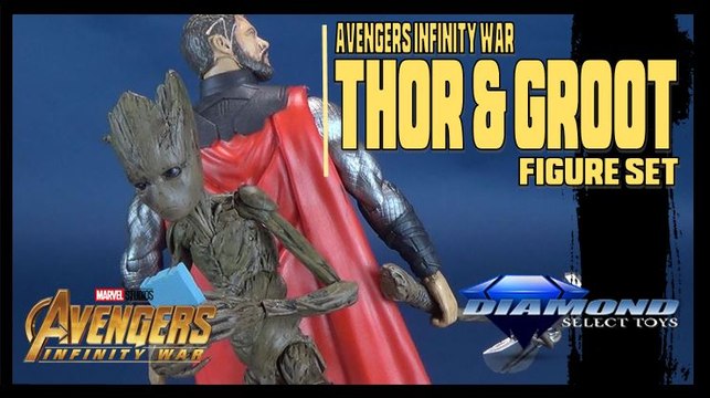 Avengers Infinity War Thor and Groot | Diamond Select Marvel Select Figure Set Review!