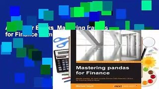 About For Books  Mastering Pandas for Finance Complete