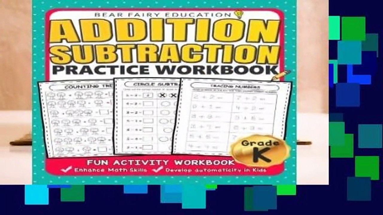 Full version Addition Subtraction Practice Workbook .: Kindergarten books, Activity Workbook for