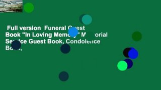 Full version  Funeral Guest Book 