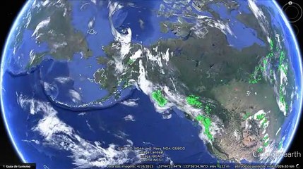 Um forte terremoto no Alasca  perto das ilhas Aleutas