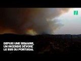Au Portugal, les fumées de l'incendie obscurcissent le ciel au-dessus des plages touristiques