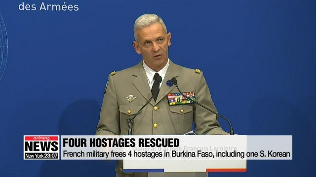 French military frees 4 hostages in Burkina Faso, including one S. Korean