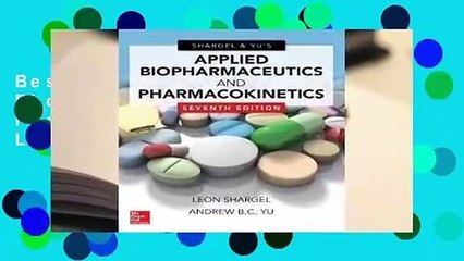 Best product  Applied Biopharmaceutics & Pharmacokinetics - Leon Shargel