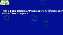 Full E-book  Barron s AP Microeconomics/Macroeconomics with Online Tests Complete
