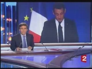 Pouvoir d'achat et Sarkozy - JT france2 le 09/01/2008