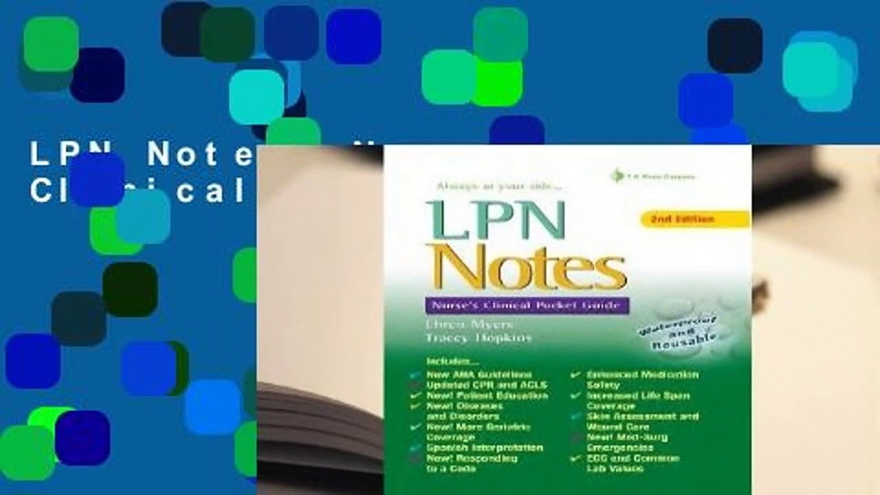 LPN Notes: Nurse's Clinical Pocket Guide