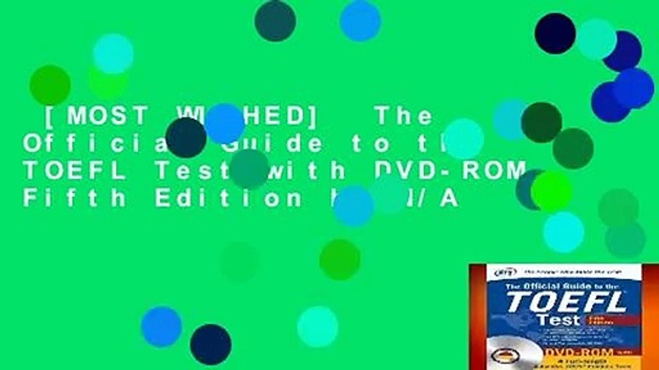 [MOST WISHED]  The Official Guide to the TOEFL Test with DVD-ROM, Fifth Edition by N/A