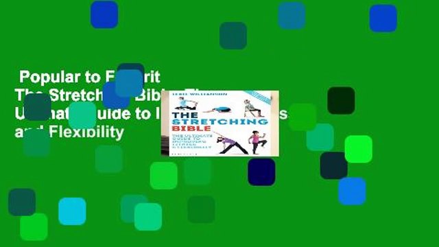 Popular to Favorit The Stretching Bible: The Ultimate Guide to Improving Fitness and Flexibility