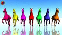 Learn Colors Song For Childrens ## || Color Horse green blue pink yellow orange purple