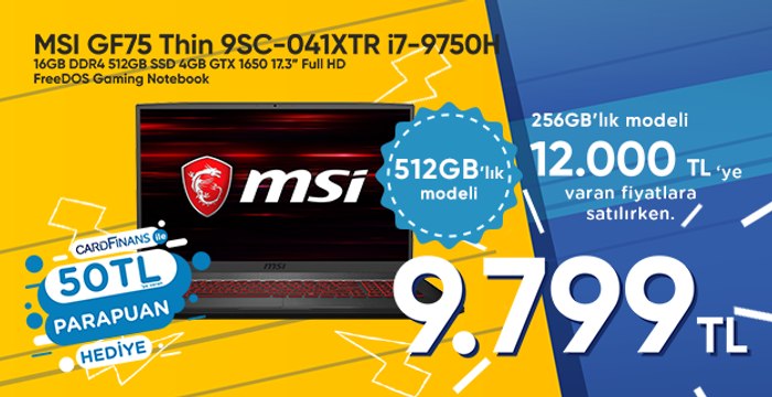 incehesap.com/MSI i7 16GB 512 GB GTX 1650 17.3 Gaming Notebook