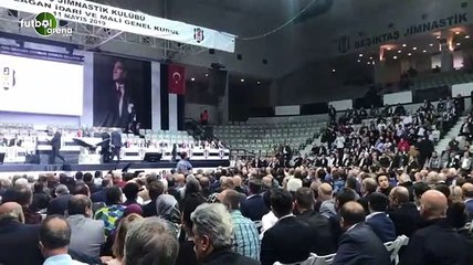 Beşiktaş Genel Kurulu'nda "Hak, hukuk, adalet" sesleri