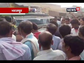 नशेबाज पुलिसकर्मी ने थाने की जीप से मारी टक्कर, लोगों ने घेरा