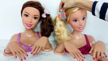 Princess Barbie Deluxe Styling Head Dolls Makeup دمية باربي رئيس Barbie Maquiagem Brinquedos | Karla D.