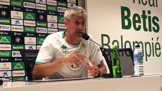 Quique Setién: Queremos Ganar Para Darle Una Alegría a Nuestra Afición