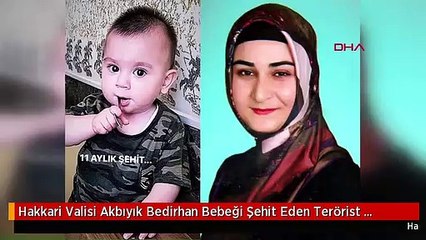 Hakkari Valisi Akbıyık Bedirhan Bebeği Şehit Eden Terörist Yakalandı Ek Fotoğraf