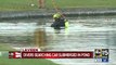 FD searches for driver of car submerged in water