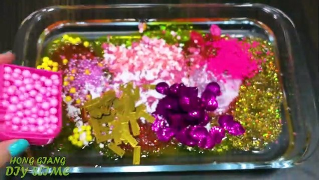 Special Series #HELLO KITTY & MINIONS ! Mixing Random Things into Clear Slime ! Satisfying Slime